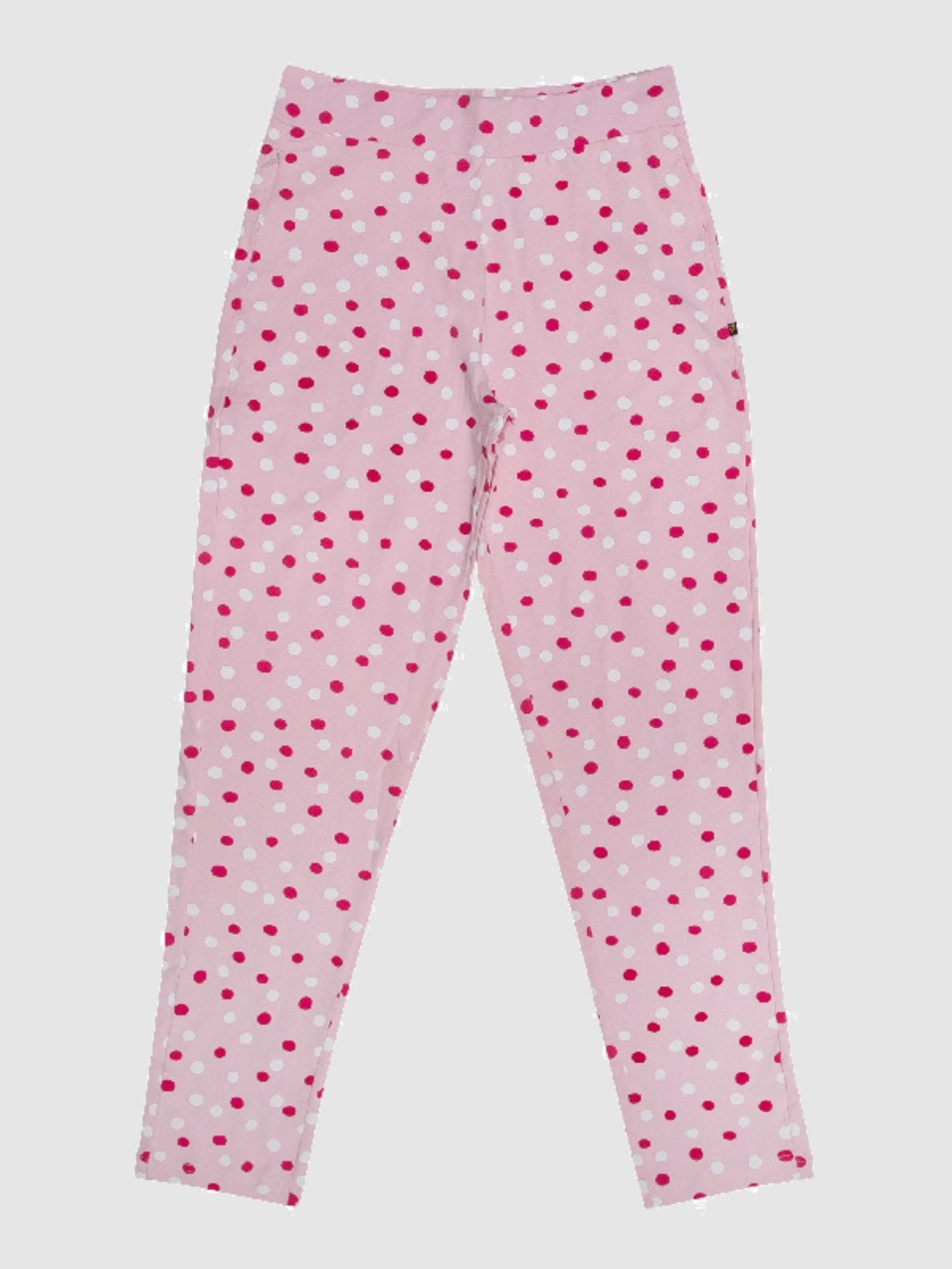 

PROTEENS Women Printed Cotton Mid Rise Lounge Pants, Pink
