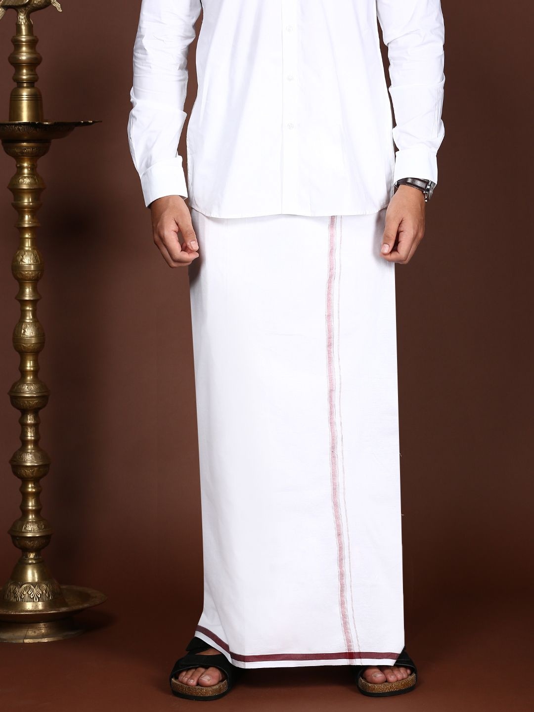 

WHITE HEART Men Pure Cotton Dhotis