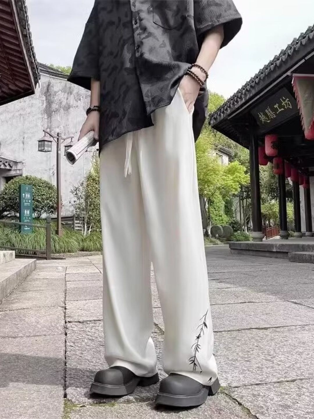 

StyleCast Men Original Regular Fit Trousers, White