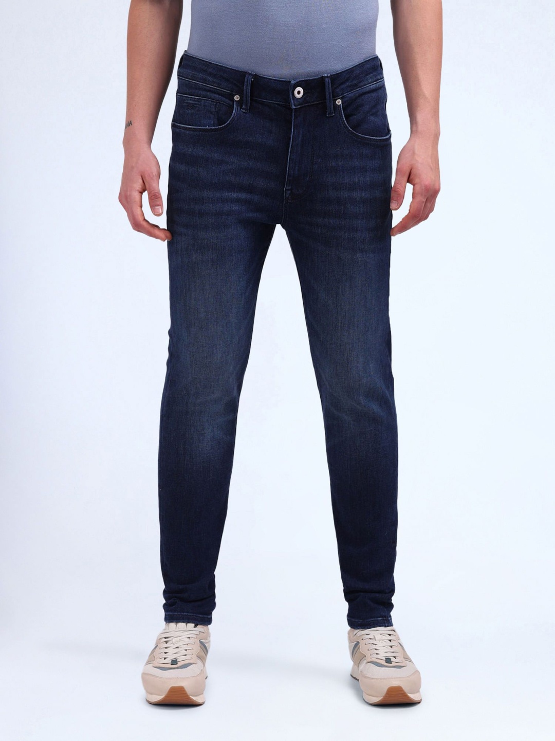 

Flying Machine Men Skinny Fit Light Fade Stretchable Jeans, Blue