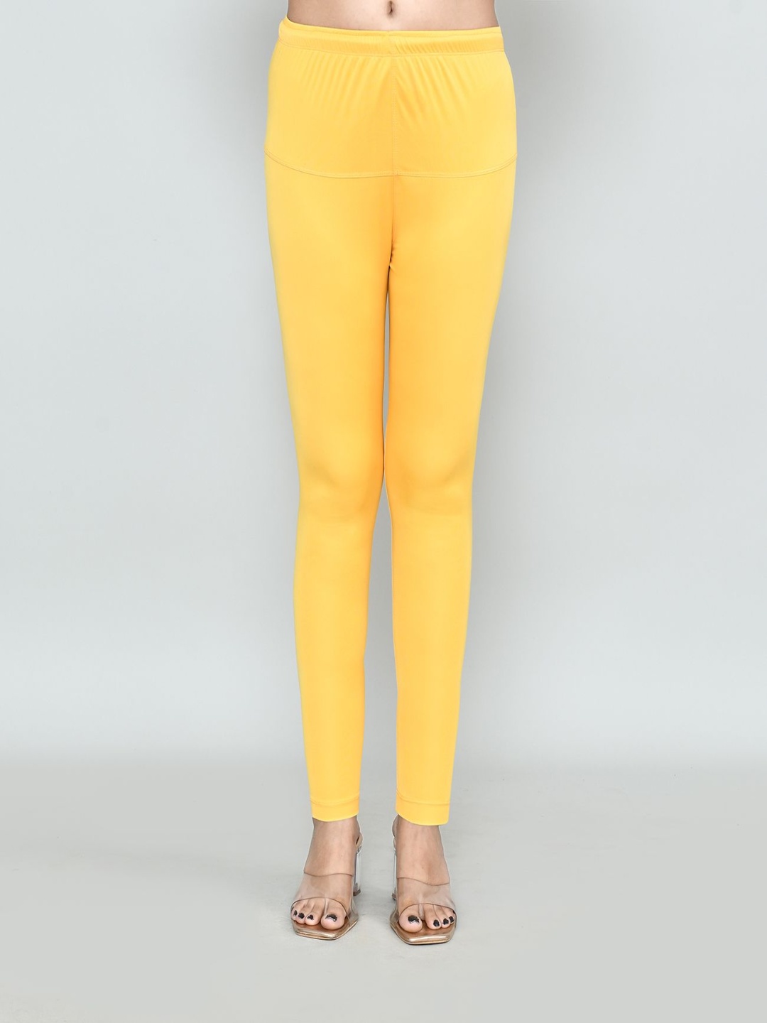

RAPL Women Cotton Blend Breathable Ankle Length Leggings, Yellow