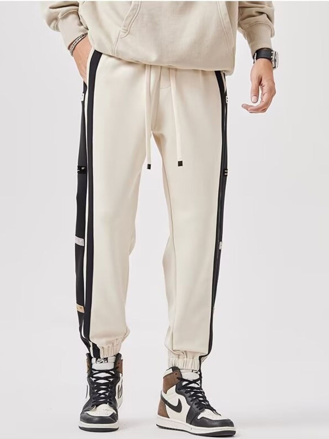 

StyleCast Men Original Mid Rise Trousers, Cream