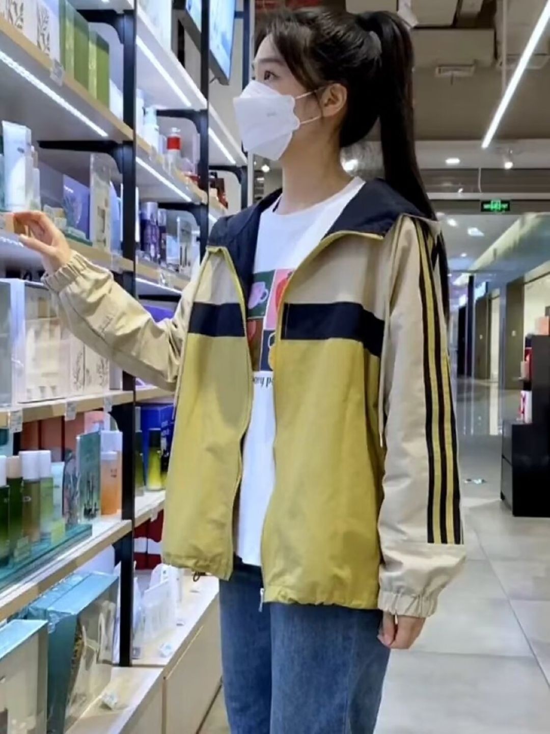 

StyleCast Women Hooded Striped Cotton Casual Bomber Jacket, Mustard