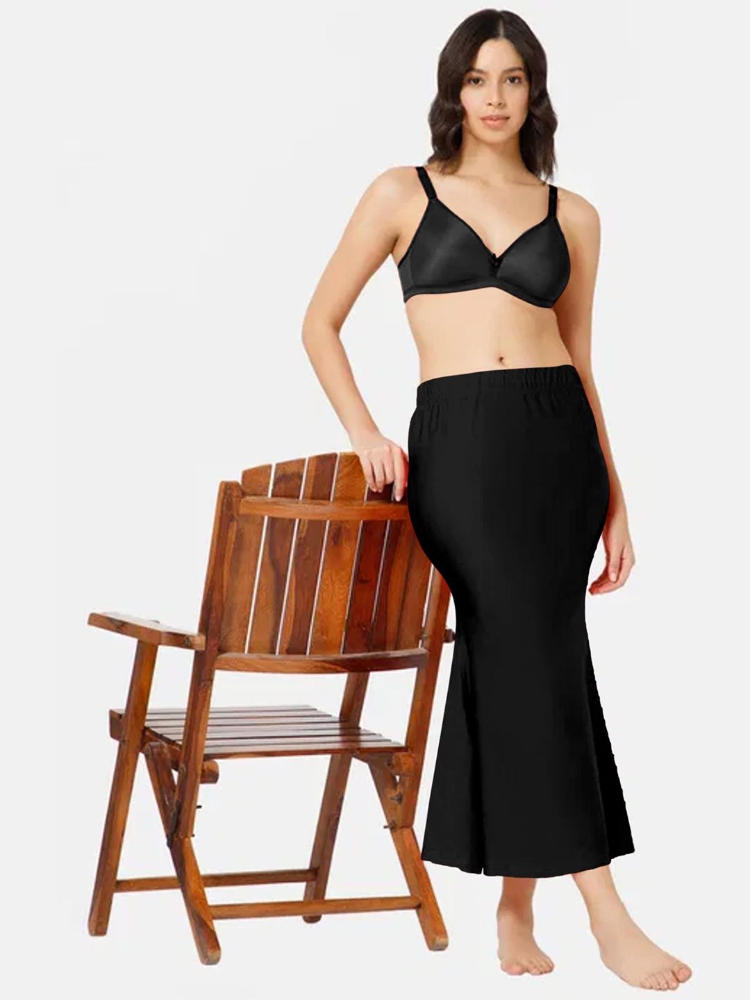 

Selvia Women Saree Shapewear, Black