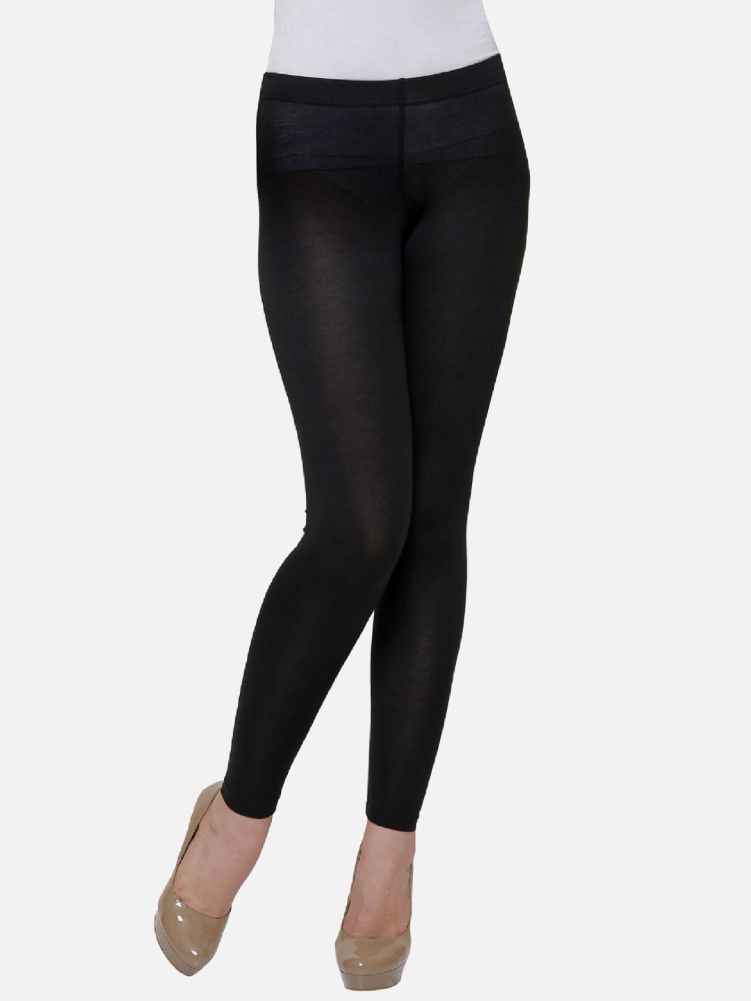 

BODYCARE INSIDER Cotton Mid-Rise Thermal Bottoms, Black