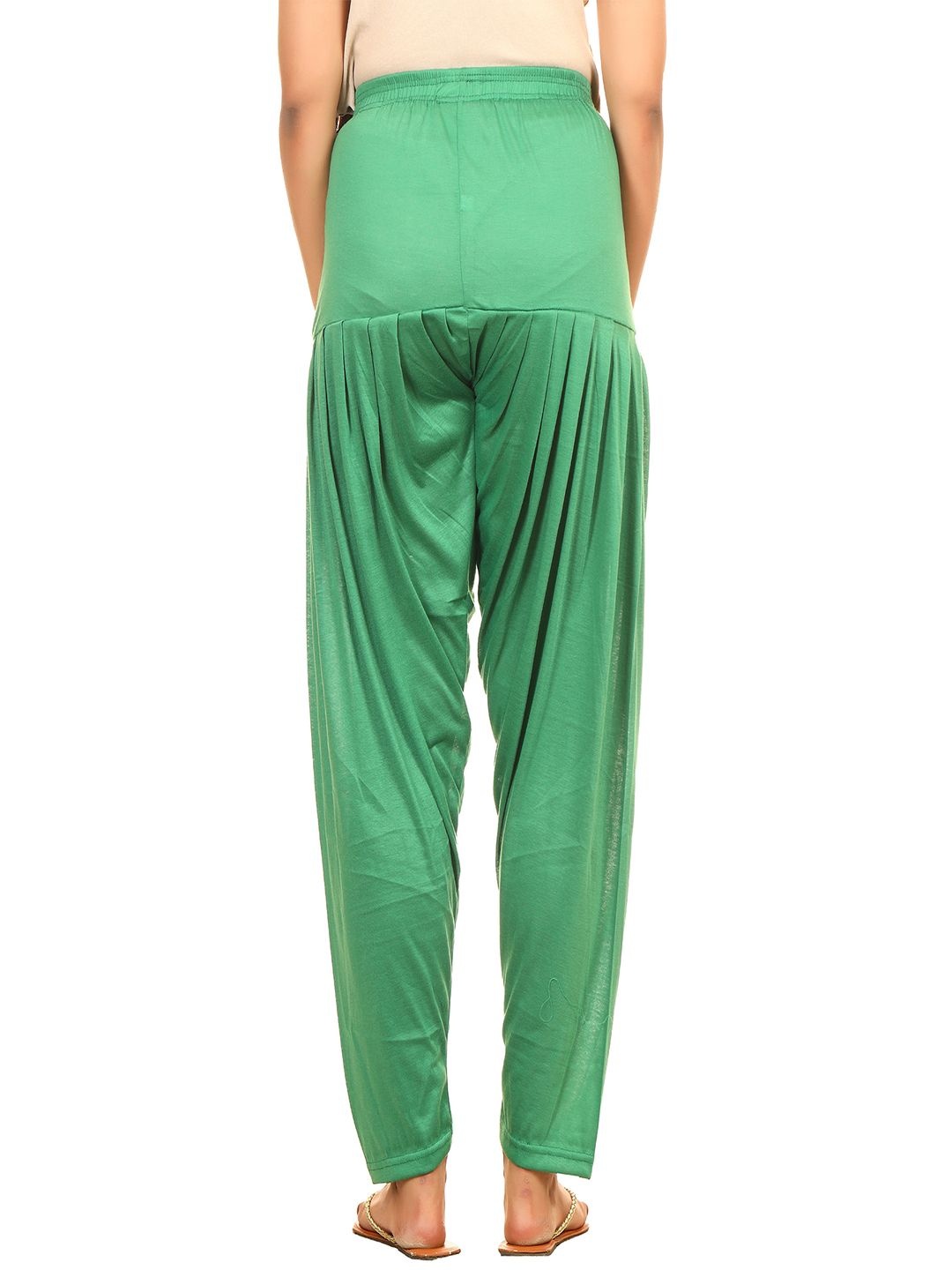 

AFRA GARMENTS Women Loose Fit High Rise Patiala, Green