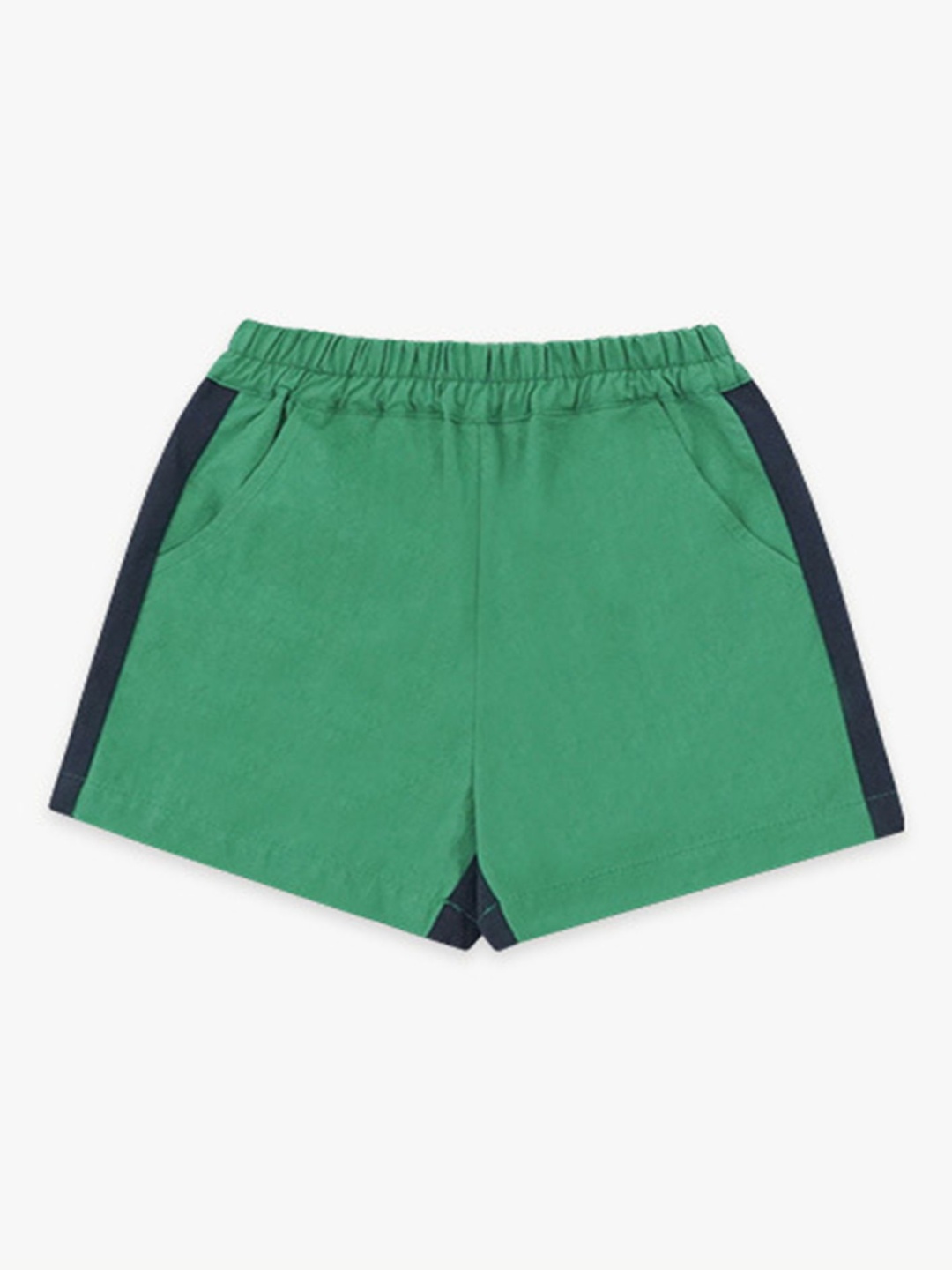 

LULU & SKY Boys Coloublocked High-Rise Shorts, Green