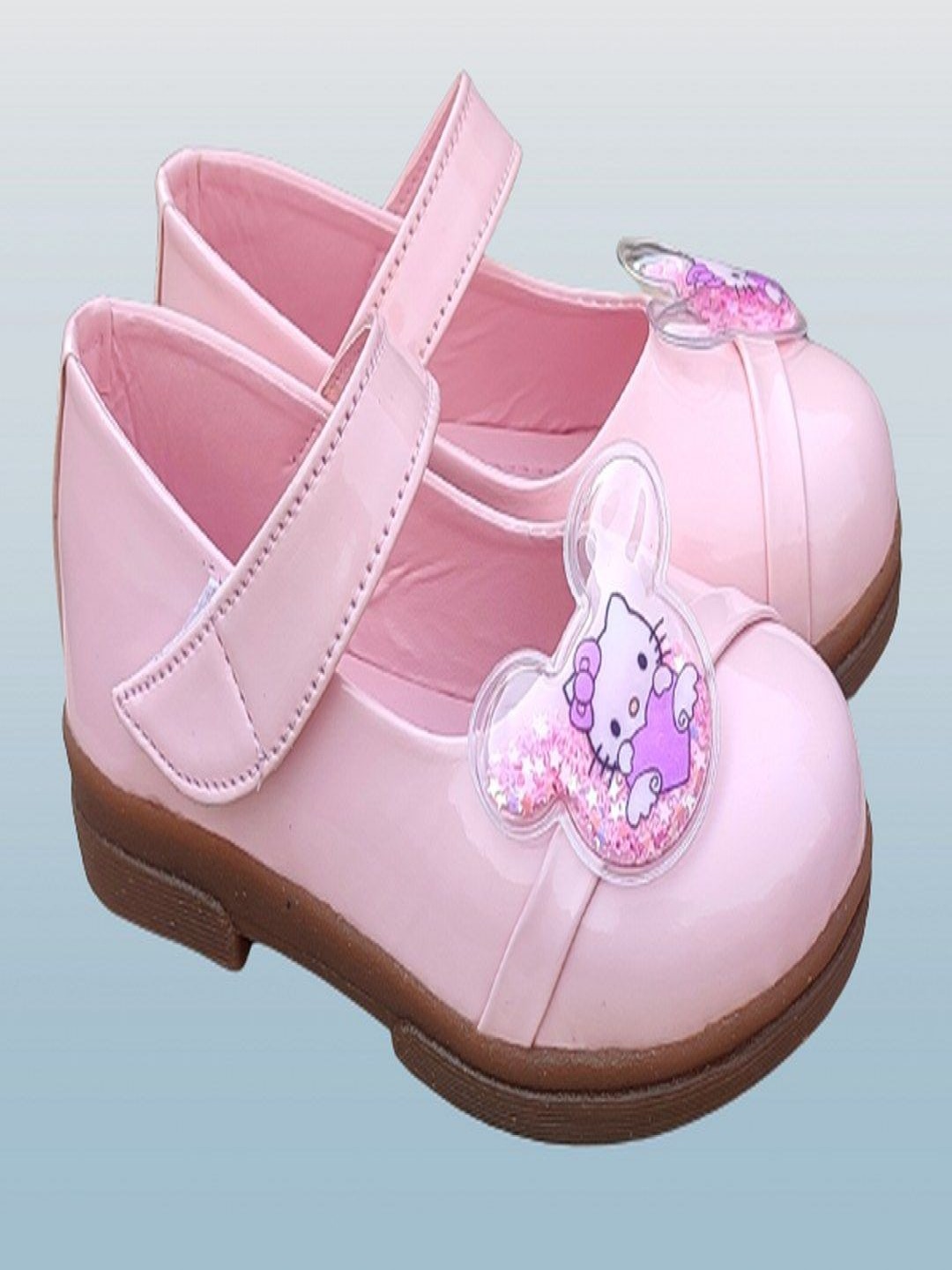 

NEW LATEST Girls Velcro Ballerinas Flats, Pink