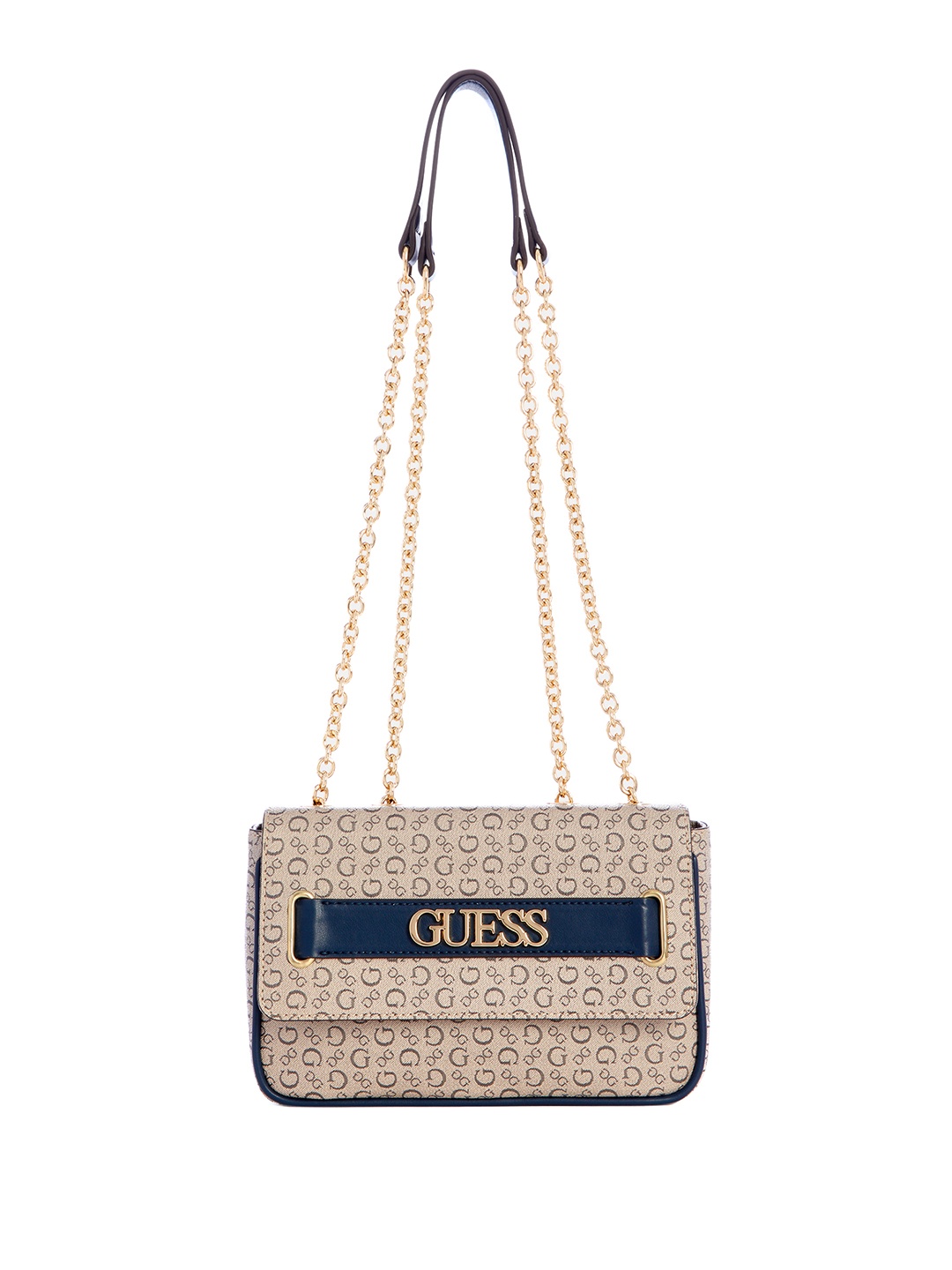 

GUESS Brand Logo Printed Crossbody Bag, Grey