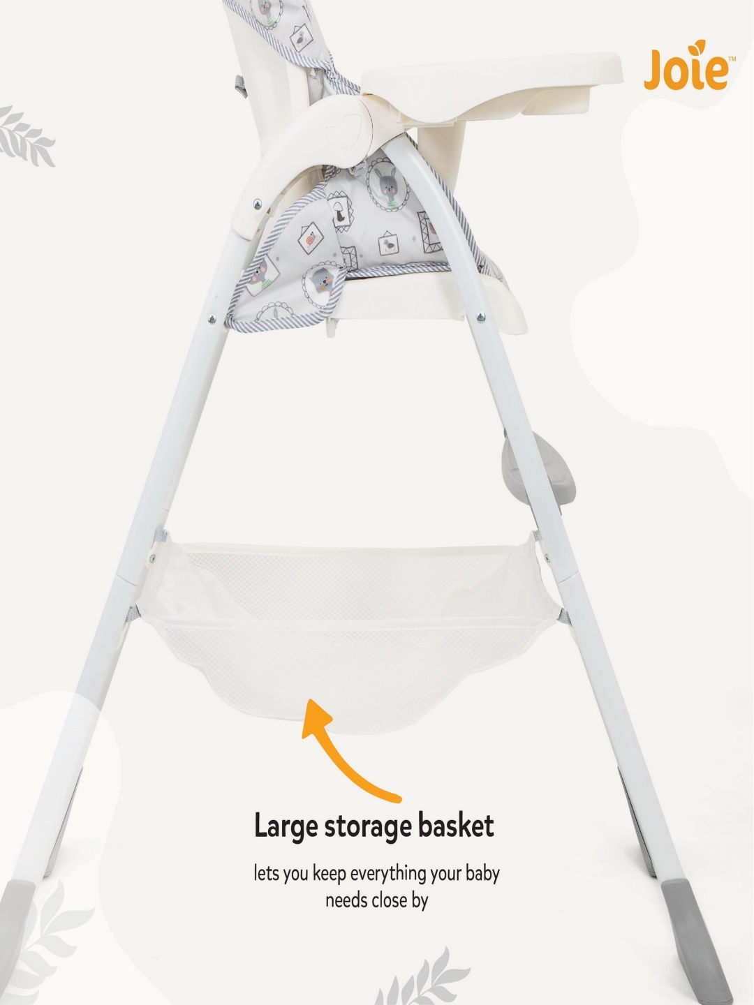 

Joie Portrait Baby Feeding Cushion High Chair, Grey