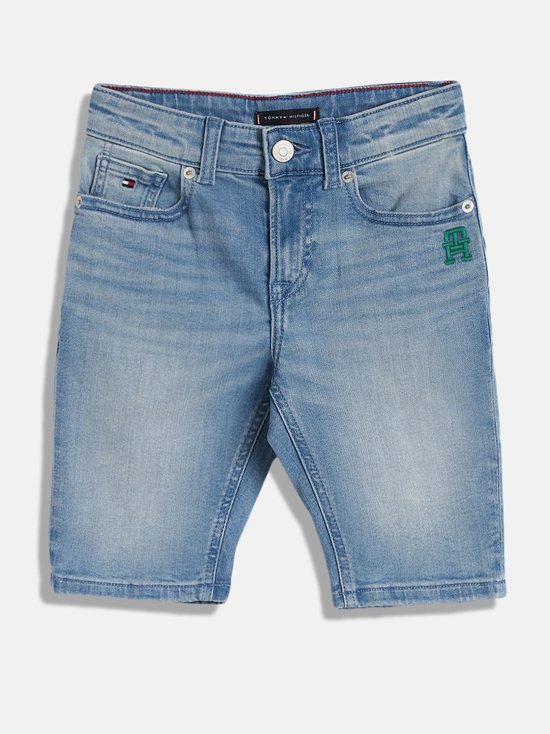 

Tommy Hilfiger Boys Slim Fit Denim Shorts, Blue