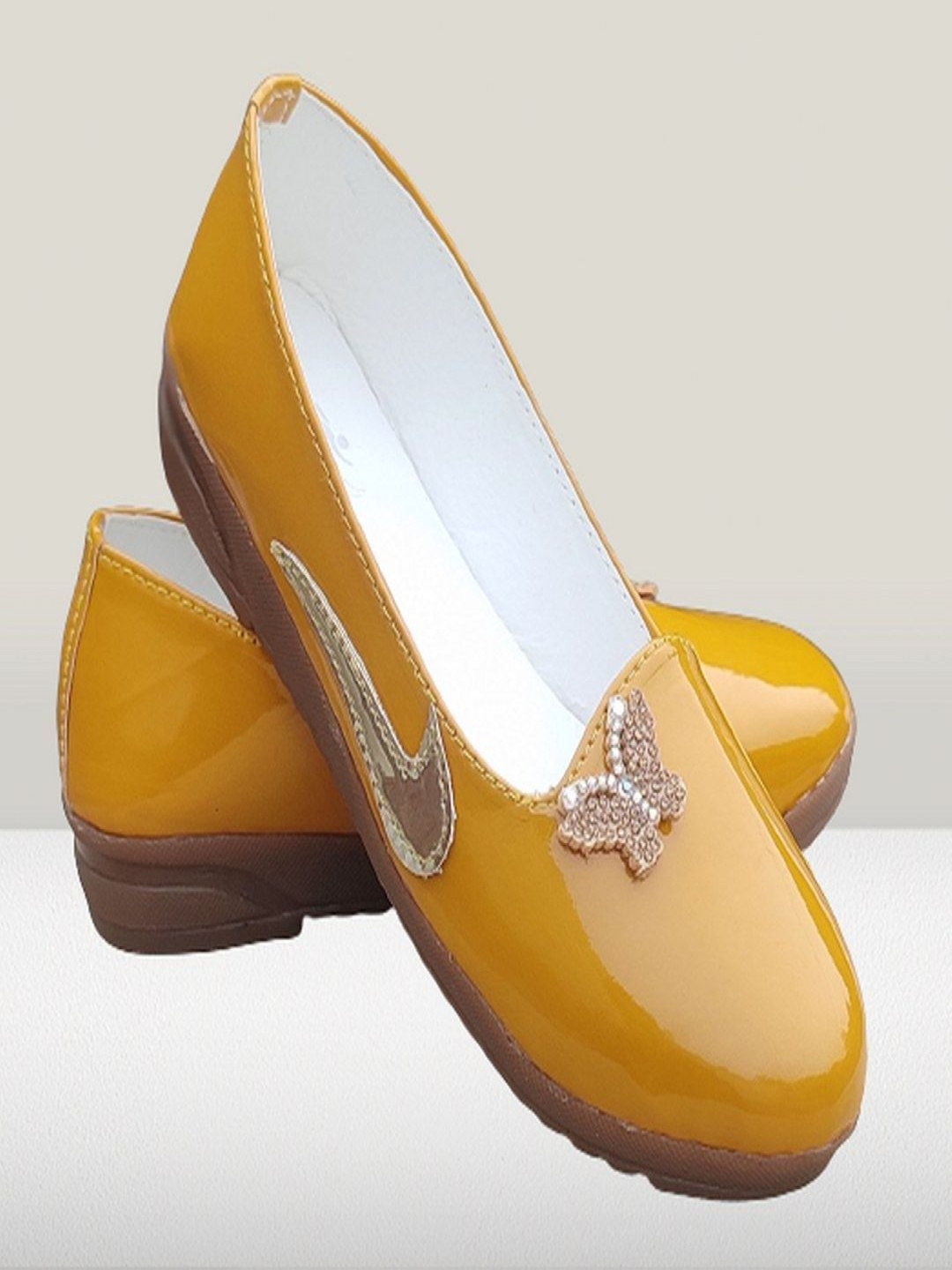 

NEW LATEST Girls Ballerinas Flats, Yellow