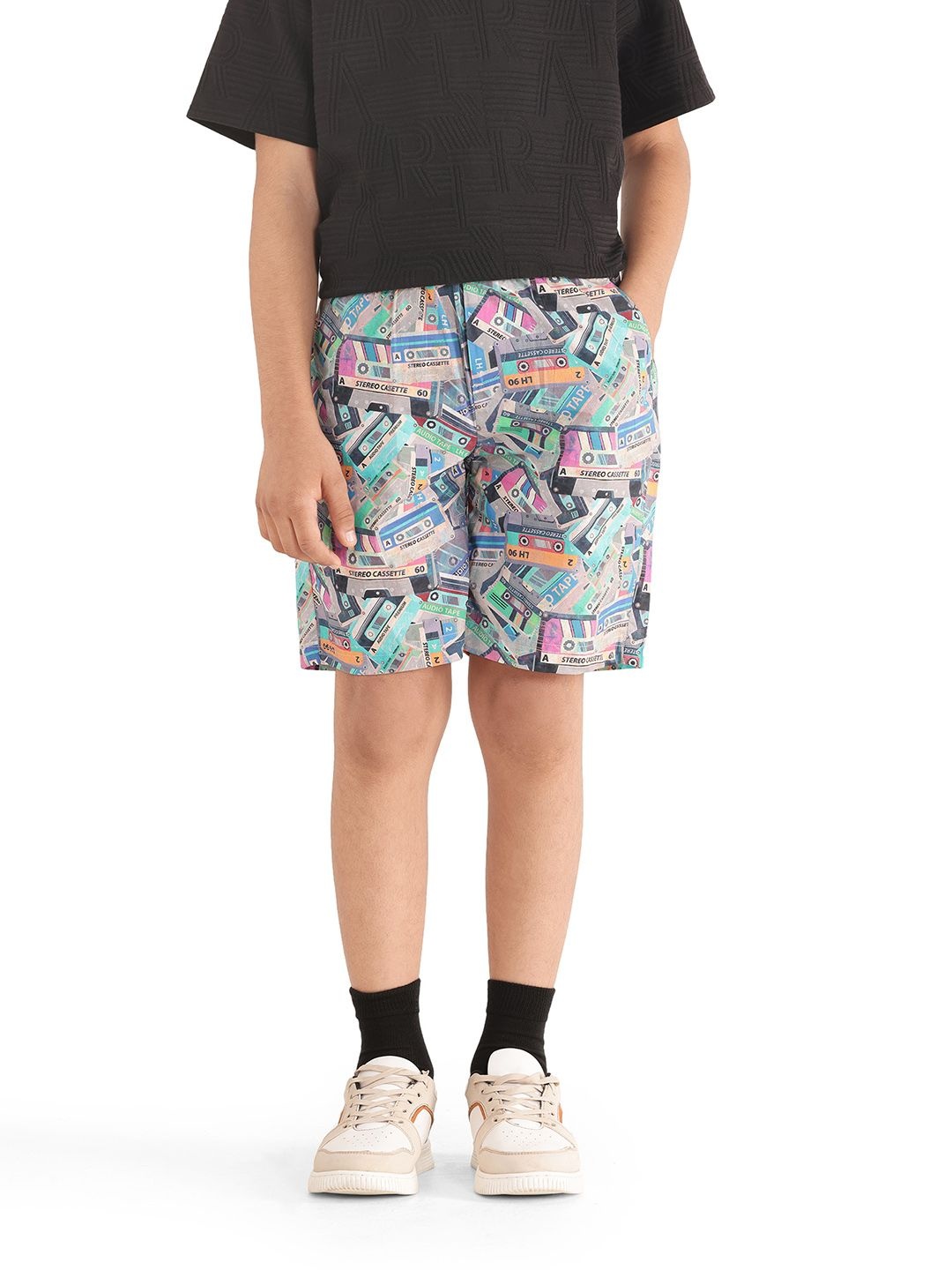 

Rare Ones Boys Digital Print Short, Brown