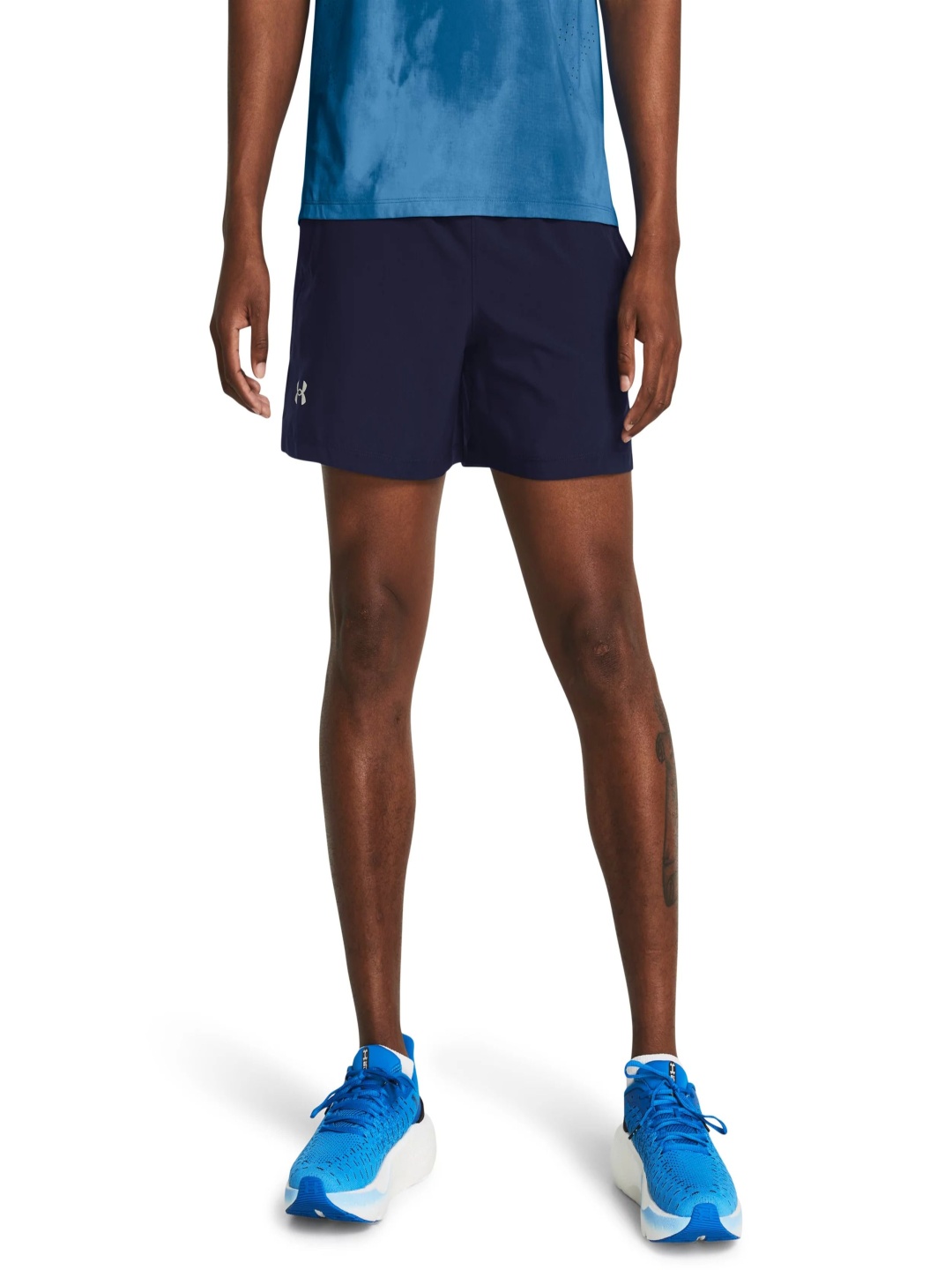 

UNDER ARMOUR UA Launch Men Slim Fit Unlined 5" Shorts, Blue