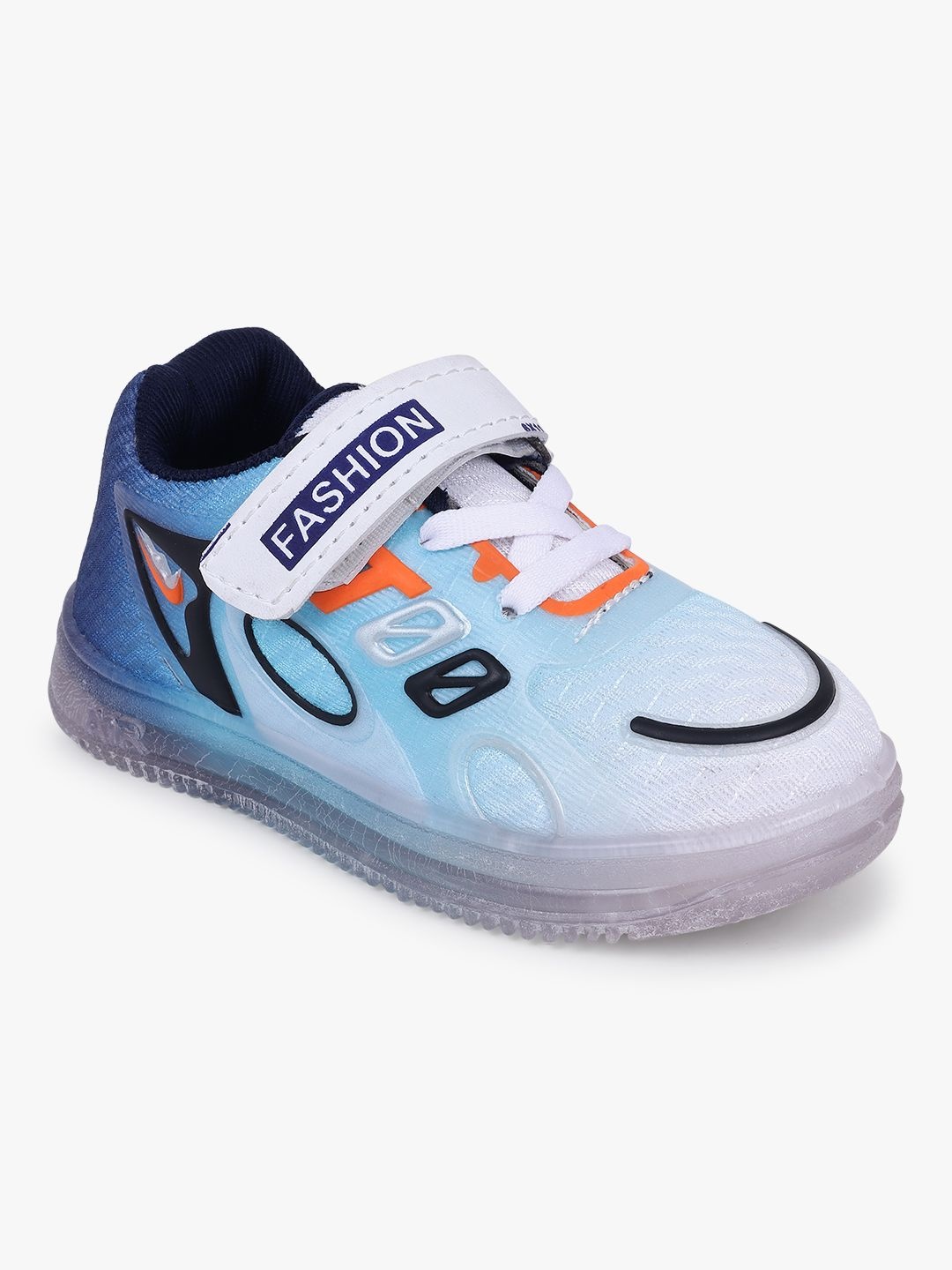 

Superminis Kids Colourblocked Sneakers with Velcro Closure, Blue