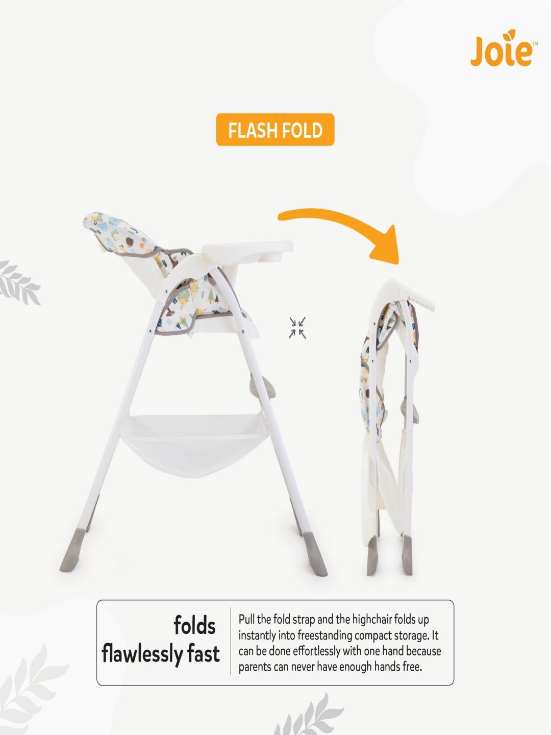 

Joie Kids Yellow & White Animal Printed Baby Feeding Cushion High Chair