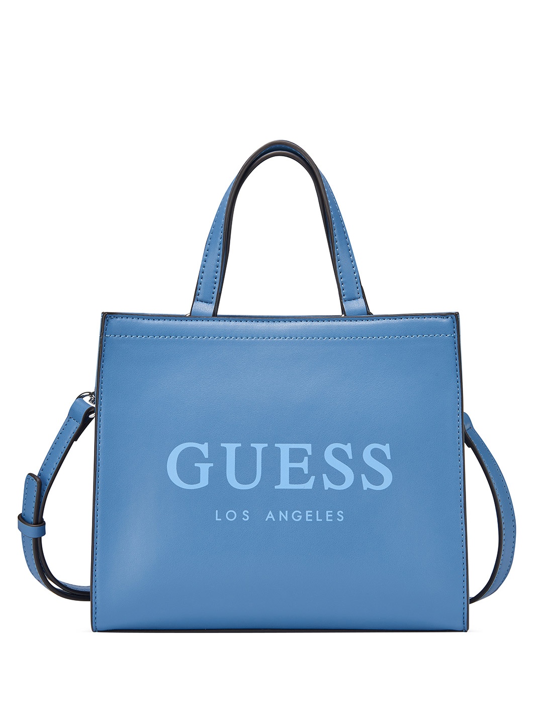 

GUESS Printed Structured Handheld Bag, Blue