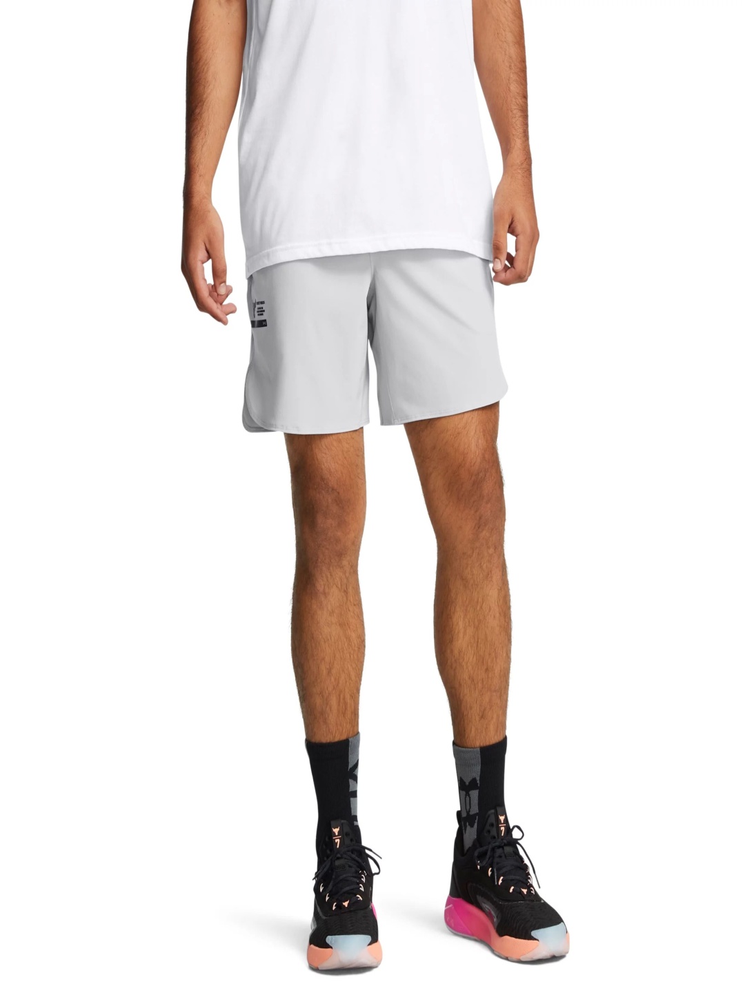 

UNDER ARMOUR Project Rock Unstoppable Men Slim Fit Shorts, Grey