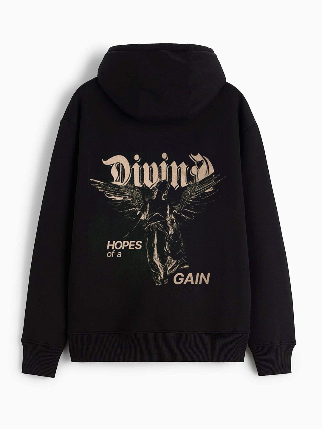 

TheBTclub Men Divine - Hooded Sweatshirt, Black