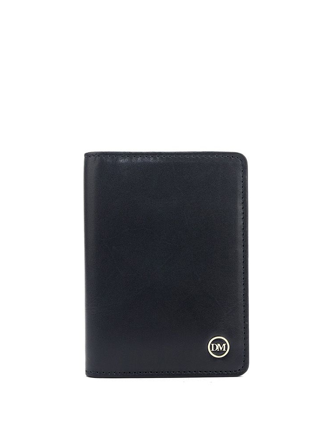 

Da Milano Unisex Textured Leather Card Holder, Blue