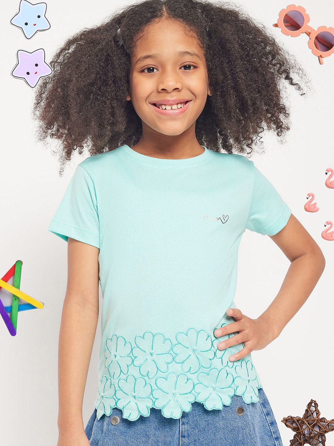 

PAMPOLINA Top, Sea green