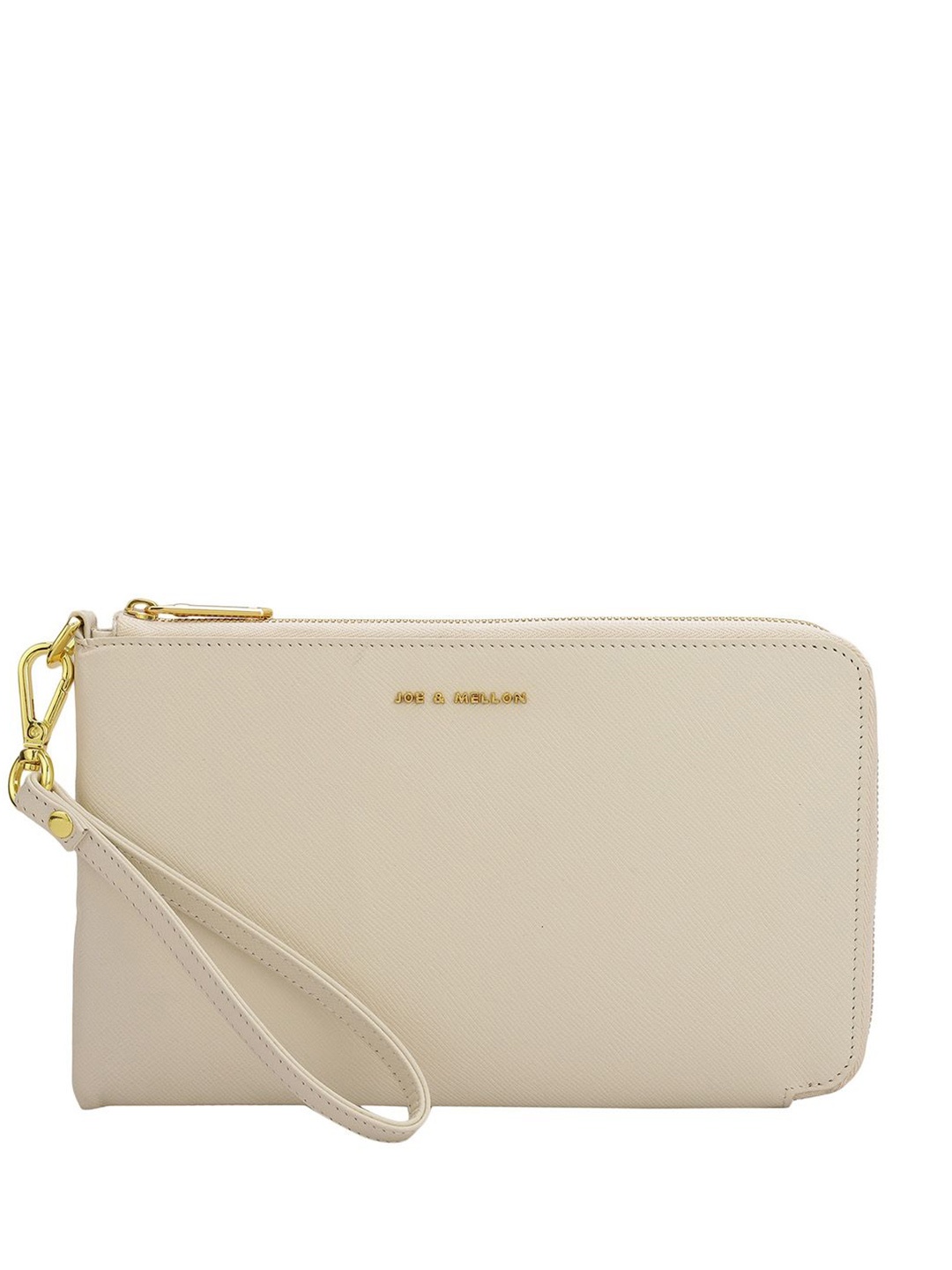 

Joe & Mellon Textured Leather Purse Clutch, White