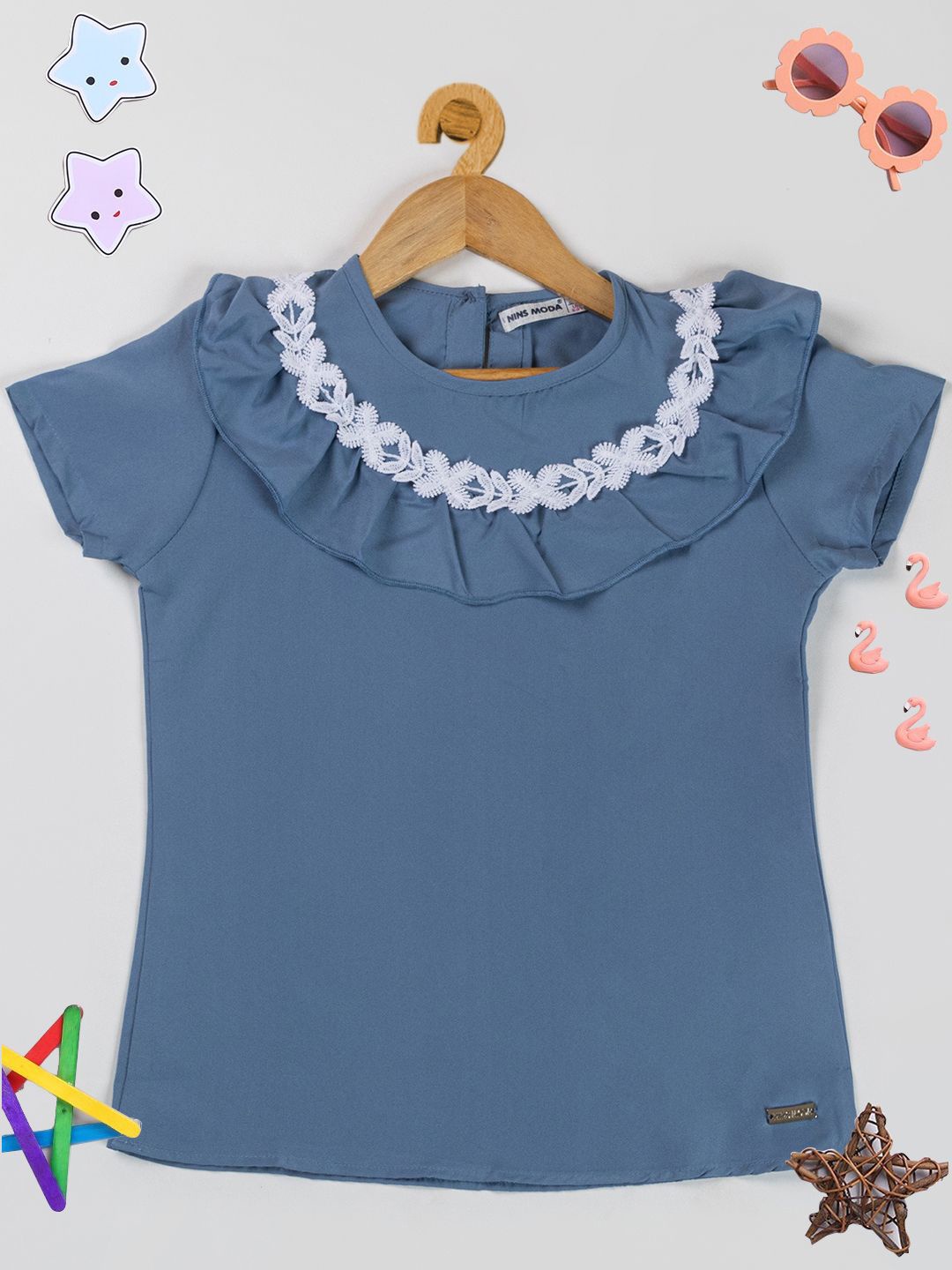 

PAMPOLINA Girls Top, Grey
