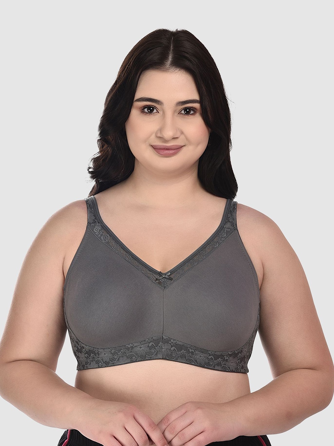 

DressBerry Women Full Coverage Bra, Grey
