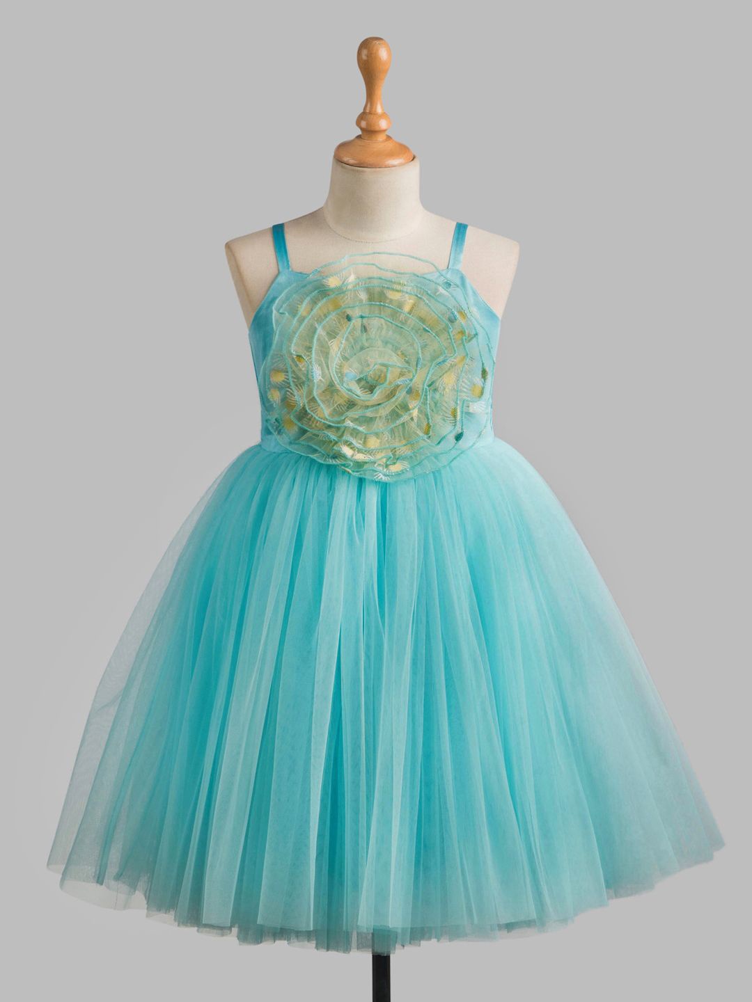 

Toy Balloon kids Girls Sleeveless Fit & Flare Dress, Blue