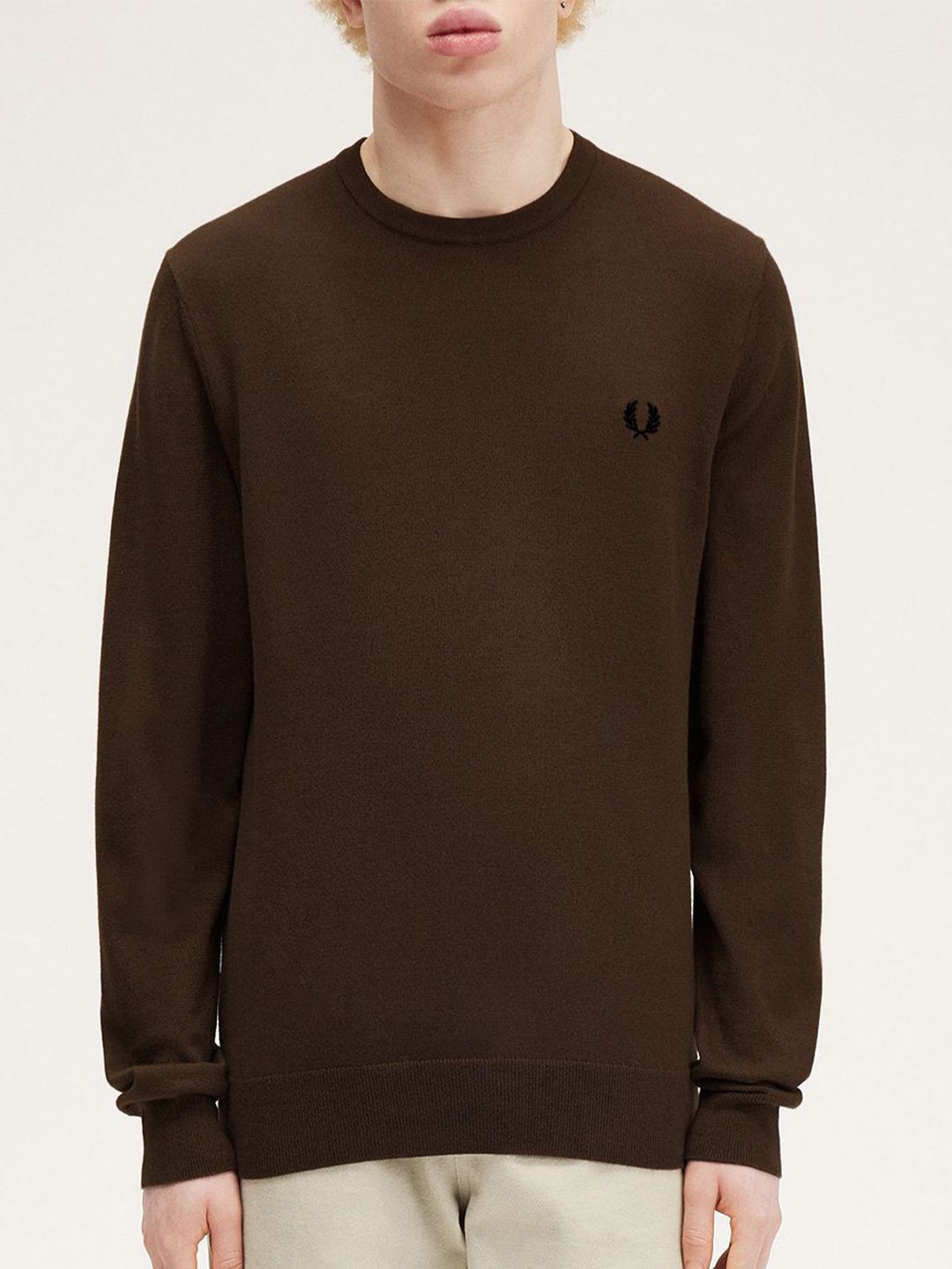 

Fred Perry Men Woollen Pullover, Brown