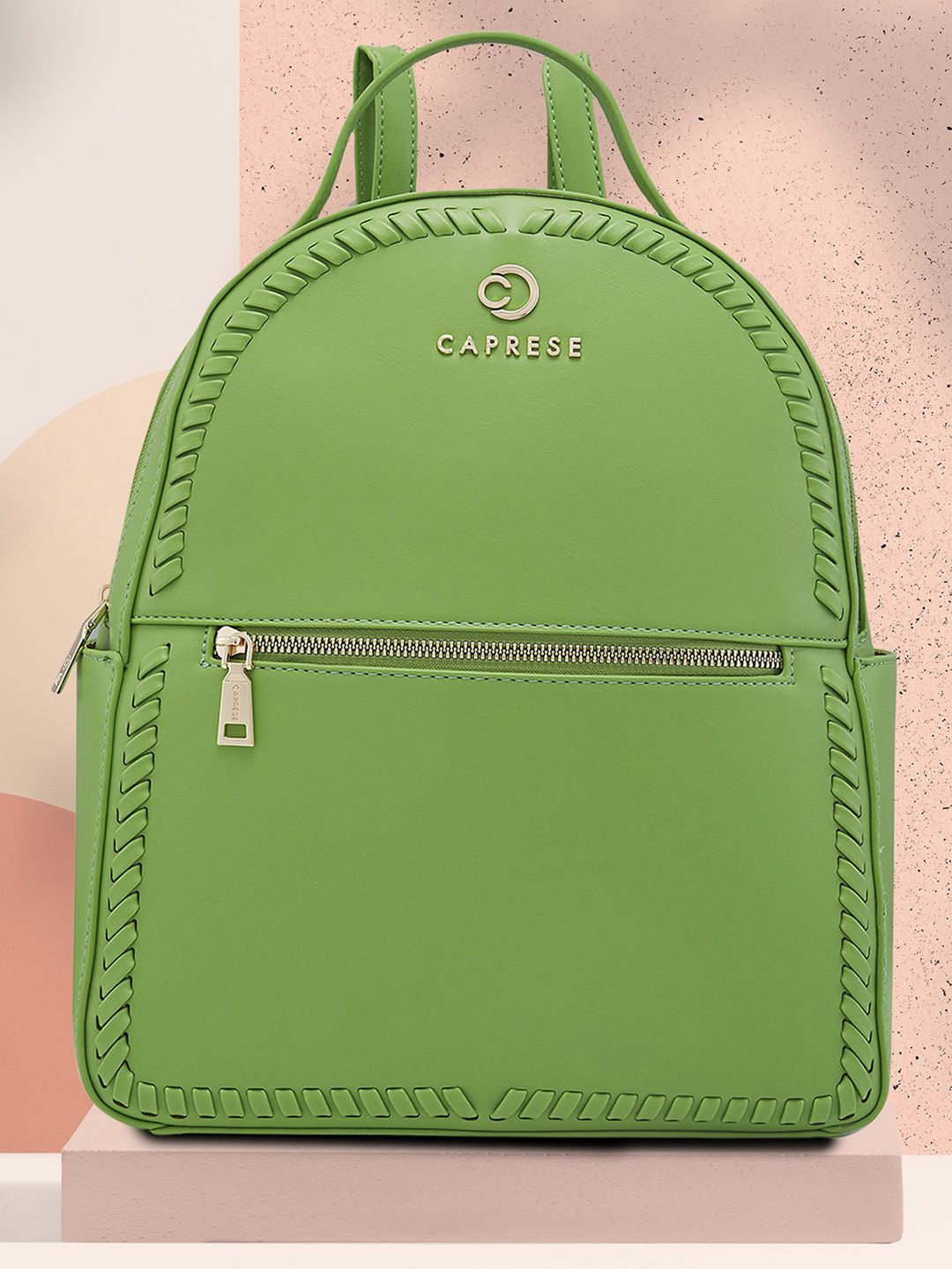 

Caprese Women Brand Logo Backpack, Green
