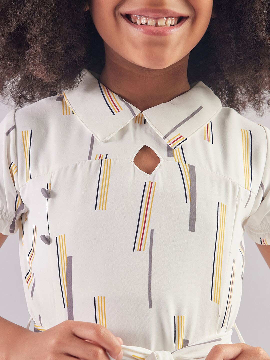 

PAMPOLINA Girls Print Top, Mustard