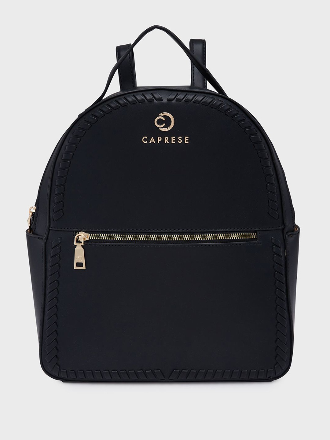 

Caprese Women Brand Logo Small Backpack, Black