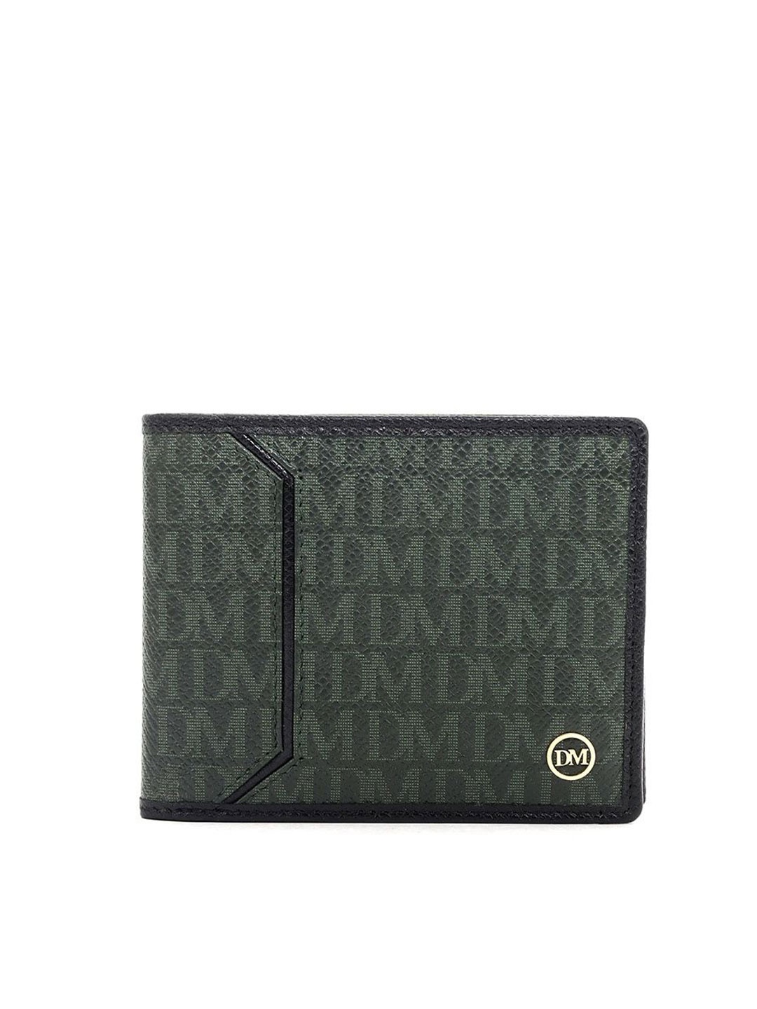 

Da Milano Men Leather Two Fold Wallet, Green