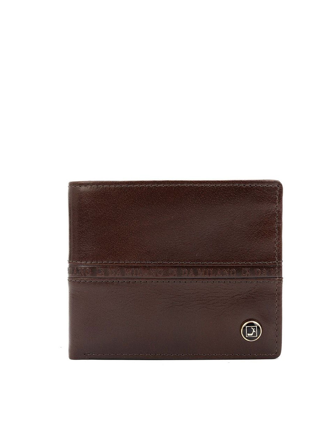 

Da Milano Men Leather Two Fold Wallet, Brown