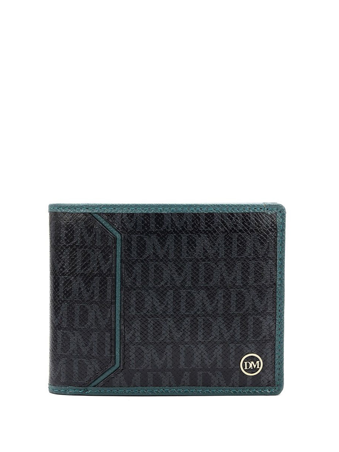 

Da Milano Men Leather Two Fold Wallet, Black