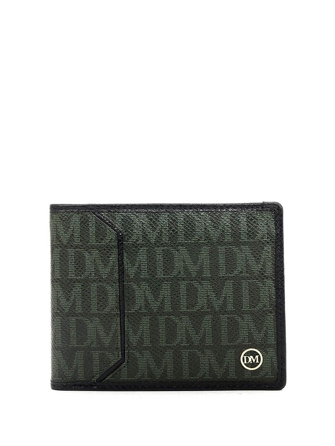 

Da Milano Men Leather Two Fold Wallet, Green