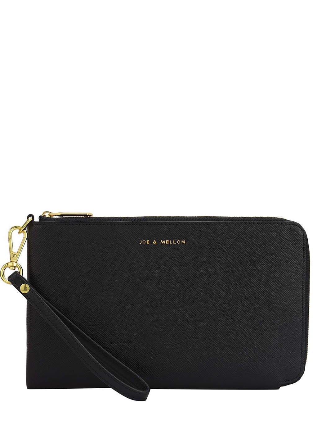 

Joe & Mellon Textured Leather Purse Clutch, Black