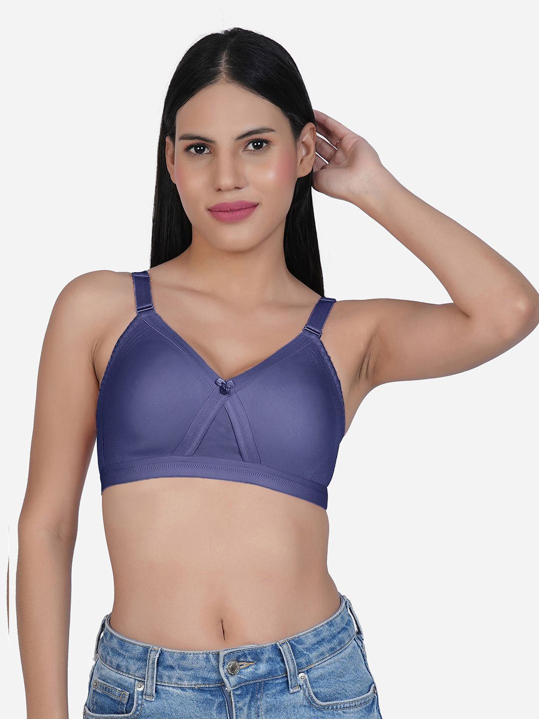 

SHYAM SONS FLAIR Full Coverage Minimizer Bra, Blue