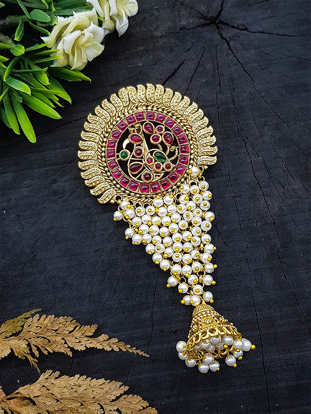 

GRIIHAM Women Ethnic Hair Accessory, Gold