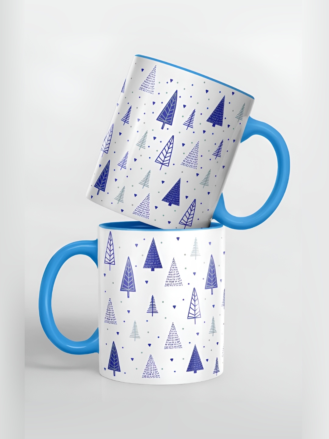 

macmerise Unisex Blue Cups and Mugs, White