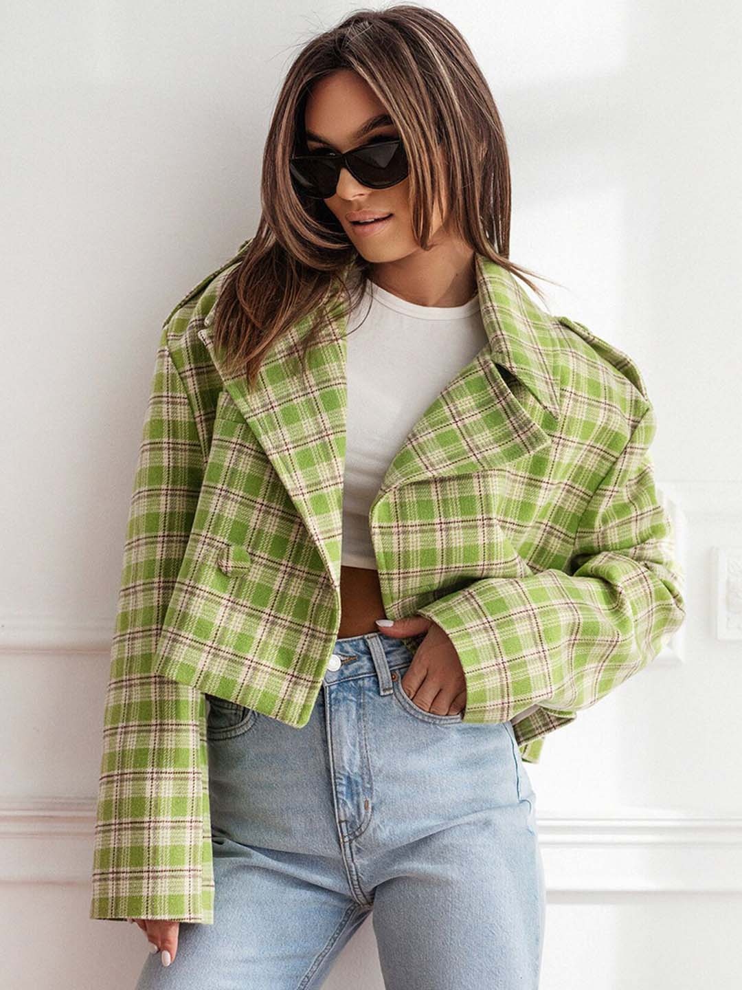 

StyleCast x Revolte Women Single-Breasted Overcoat, Green