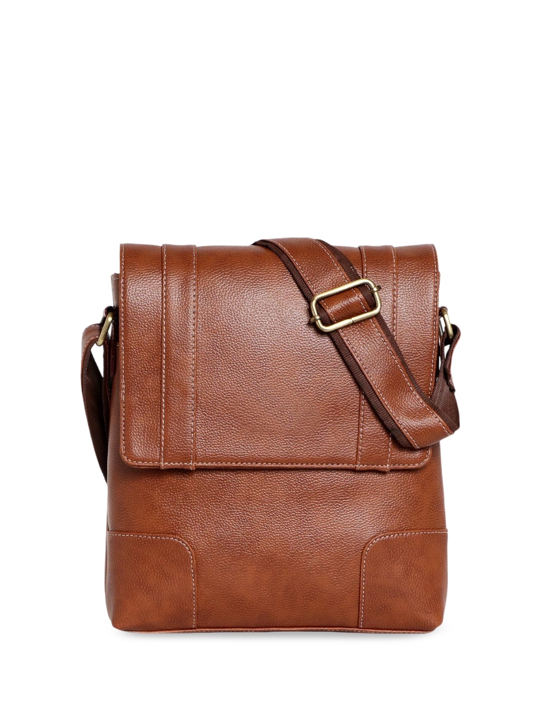 

SPOTIC Men Solid Crossbody Sling Bag, Tan