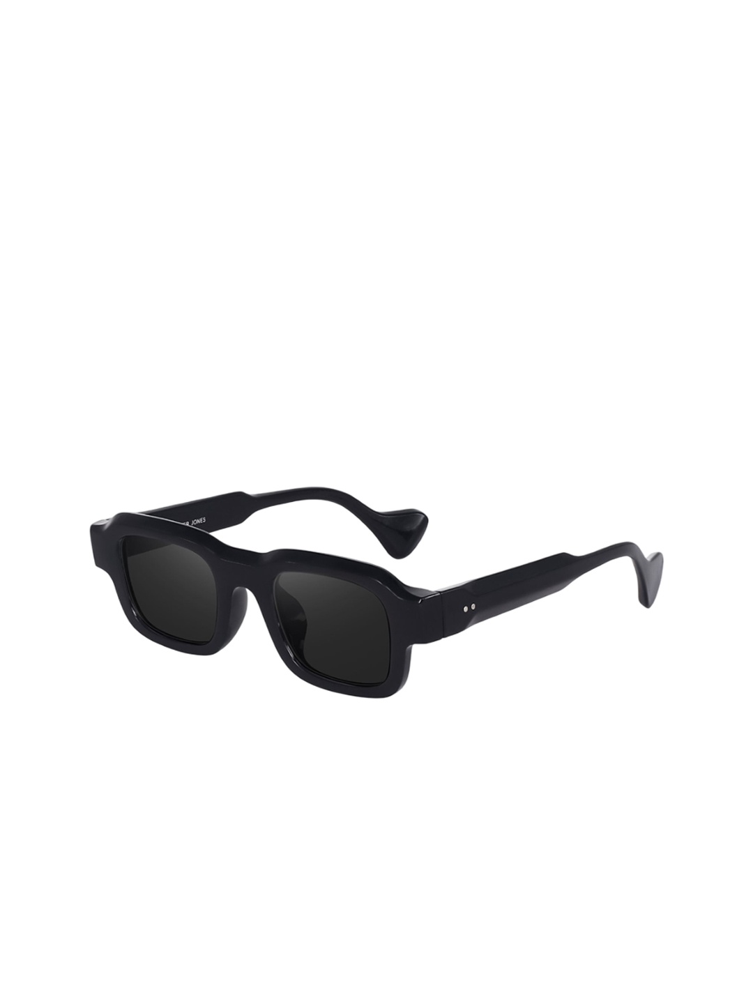 

Peter Jones Eyewear Unisex Square Sunglasses with UV Protected Lens, Black