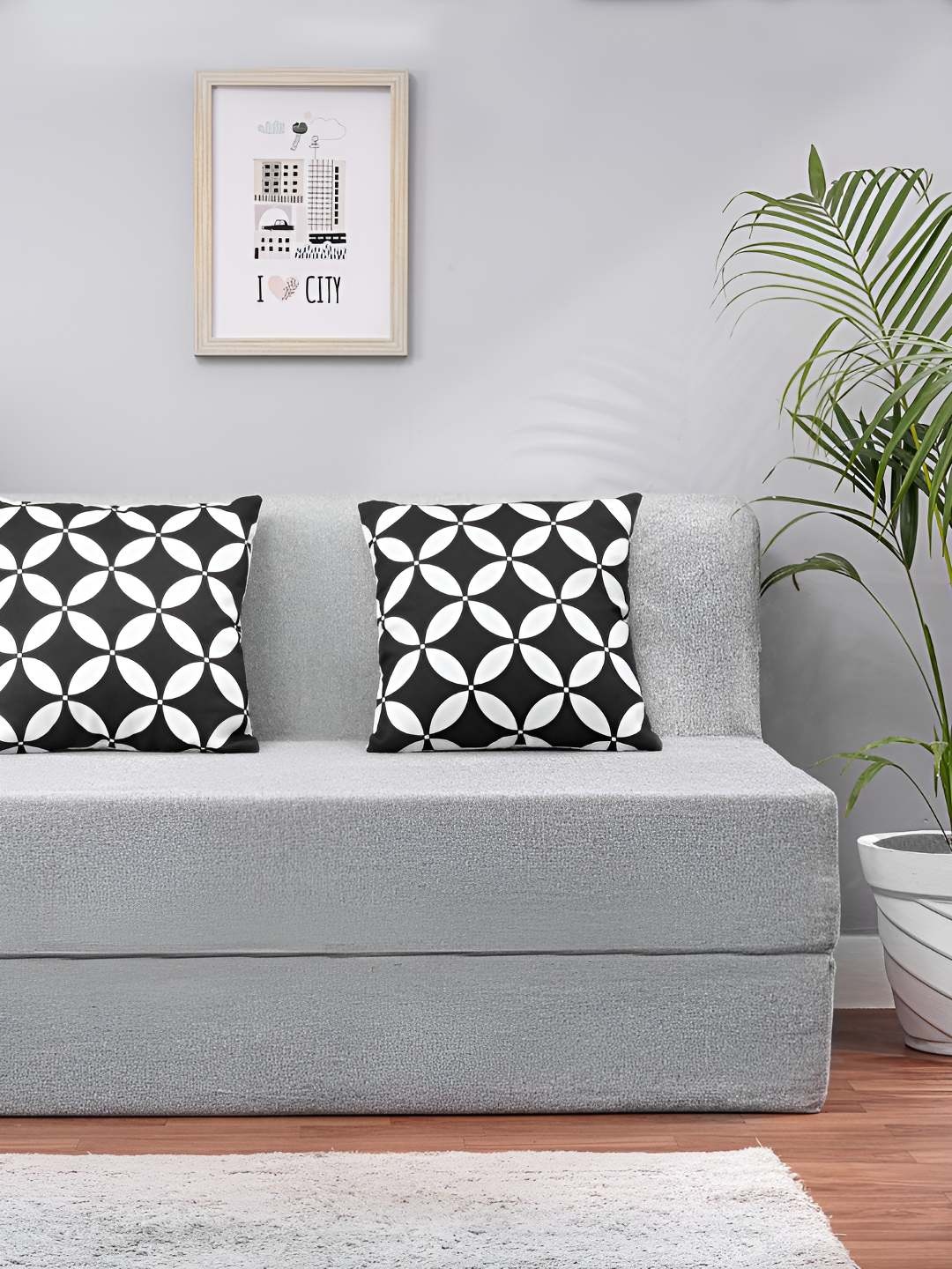 

Solis Primus Comfort for all Grey Foam Fold Out Sofa Cum Bed
