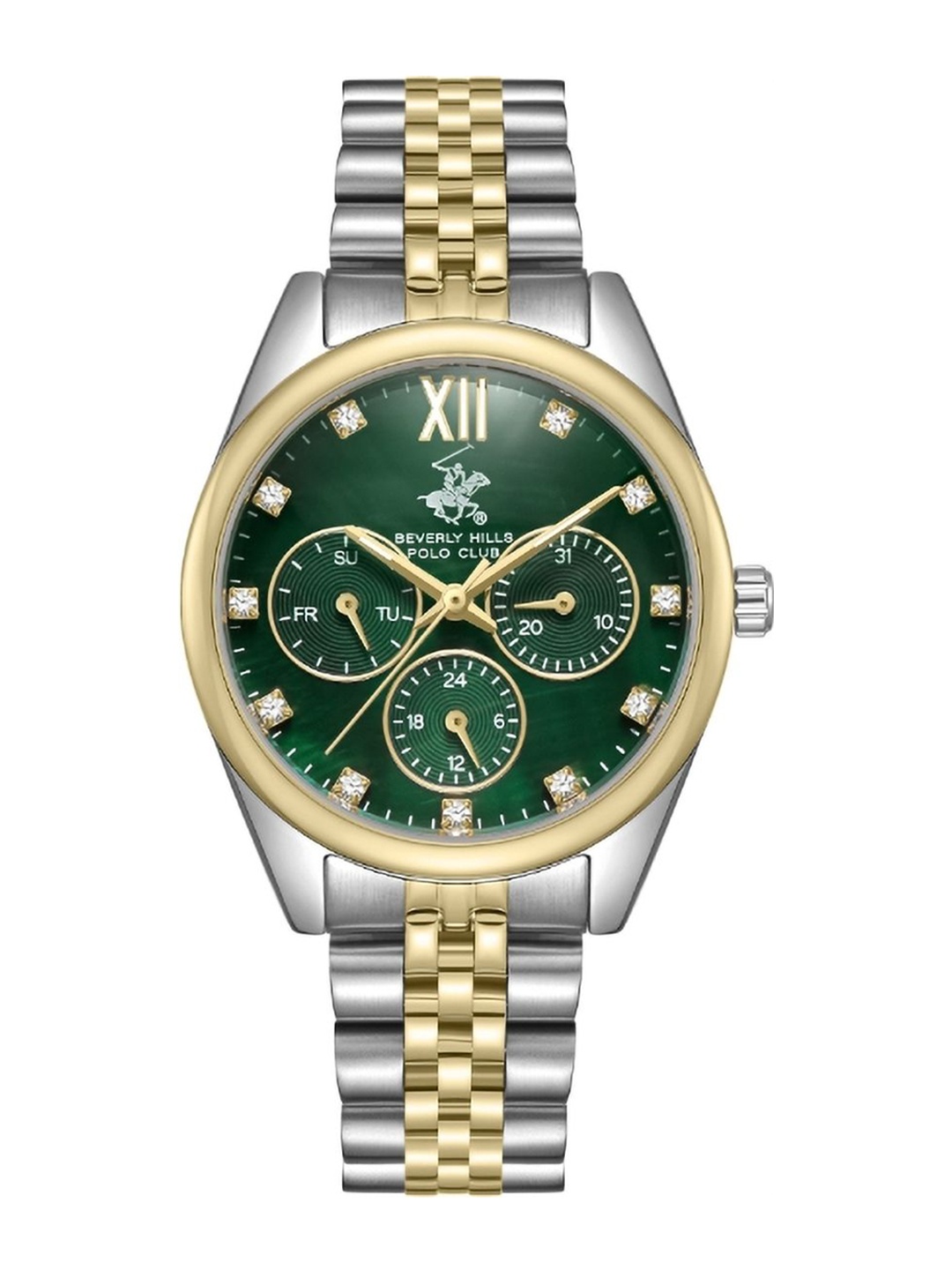 

Beverly Hills Polo Club Women Dial & Bracelet Straps Analogue Watch BP3672Y.270, Green