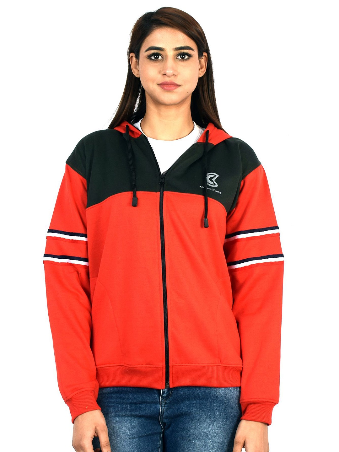 

Chanda Khuba Women Hooded Sweatshirt, Olive