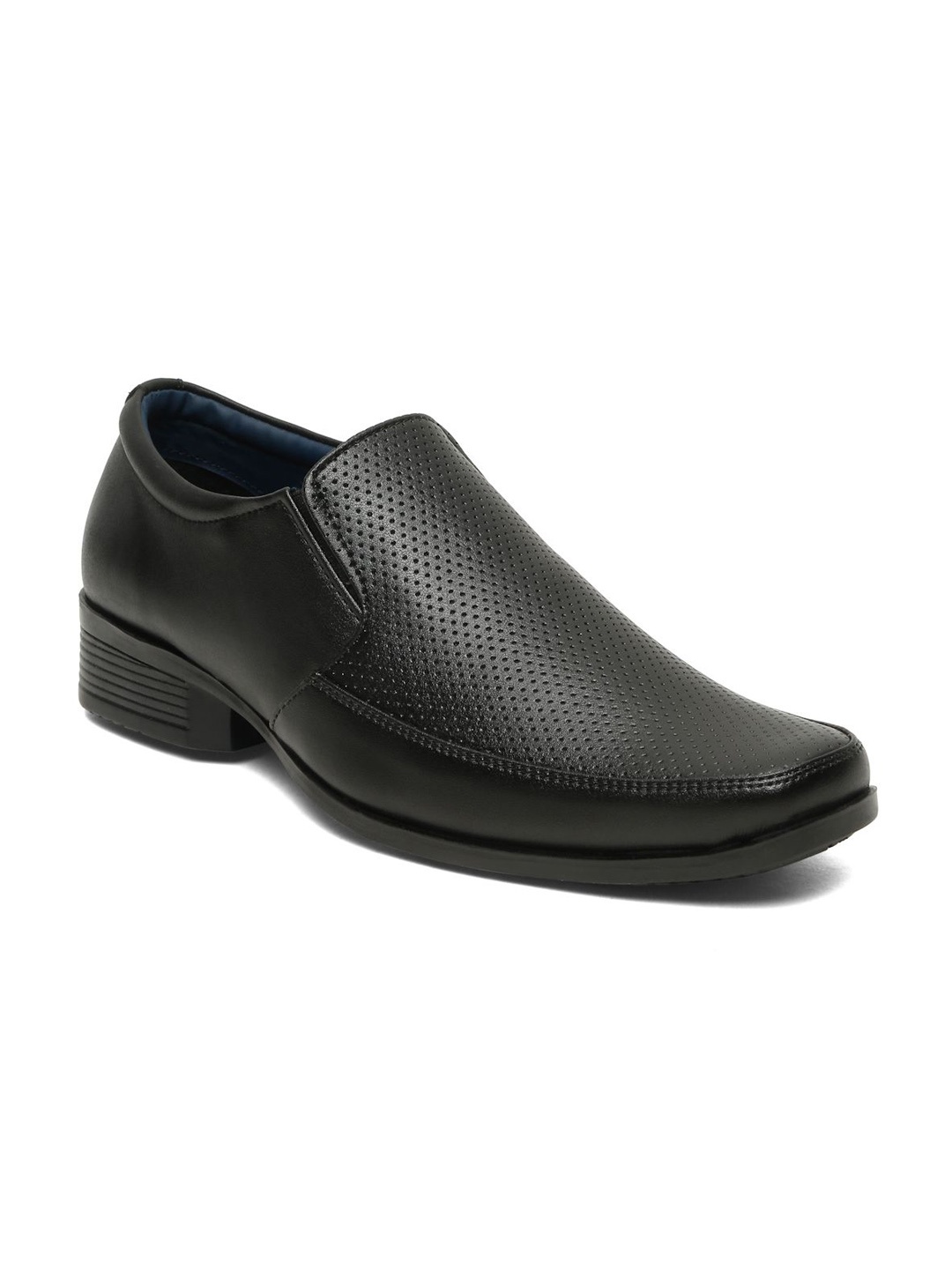 

Kosher Men Synthetic Leather Formal Slip-Ons, Black