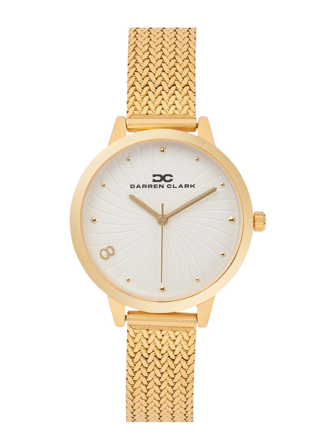 

DARREN CLARK Women Dial & Bracelet Style Straps Analogue Watch 2006B-E0202, White