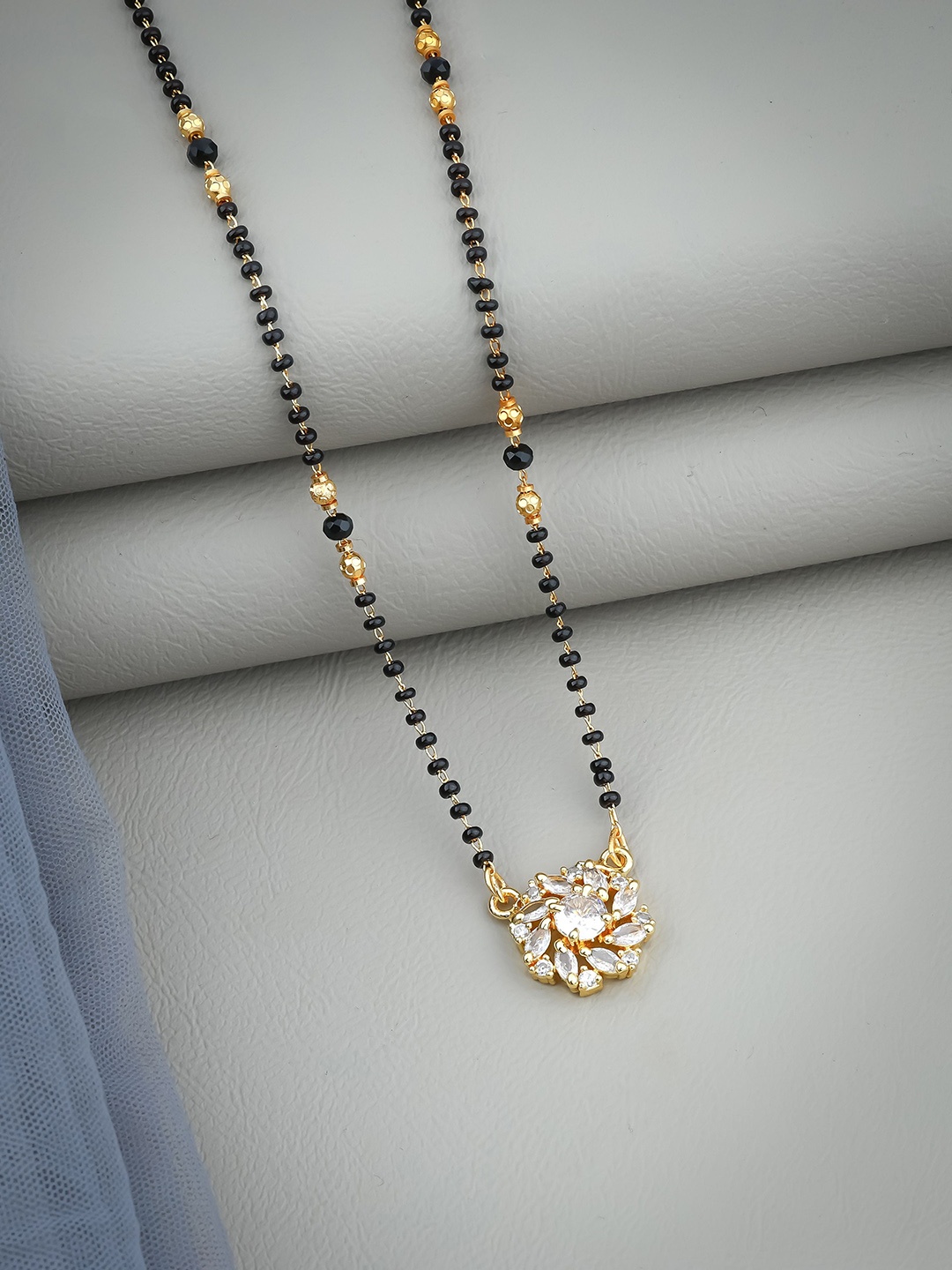 

Wynona Gold Plated American Diamond Mangalsutra